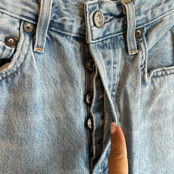Agolde Riley High Rise Jeans in Shatter Wash - Picture 6 of 8